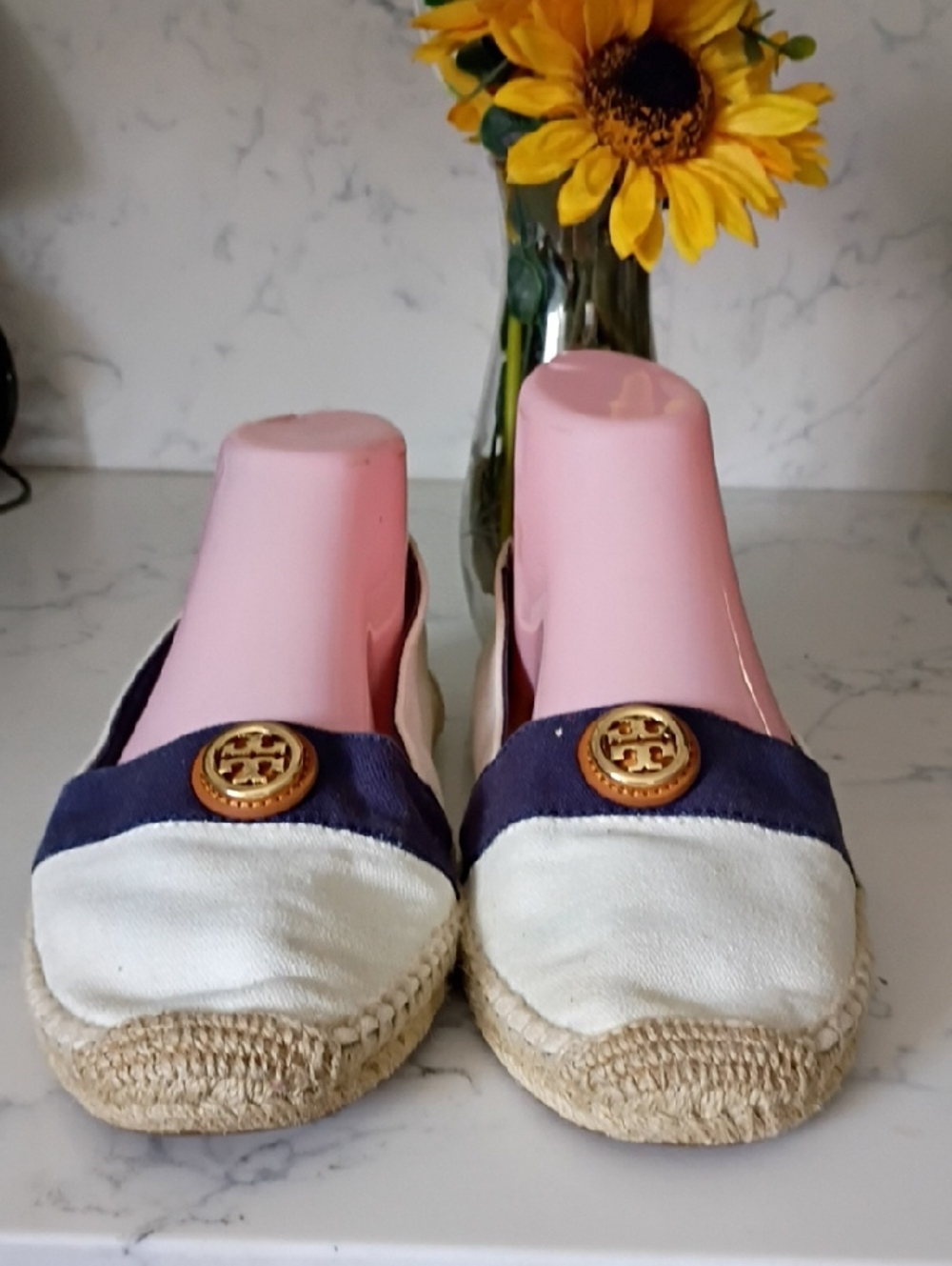 TORY BURCH CANVAS FLATS